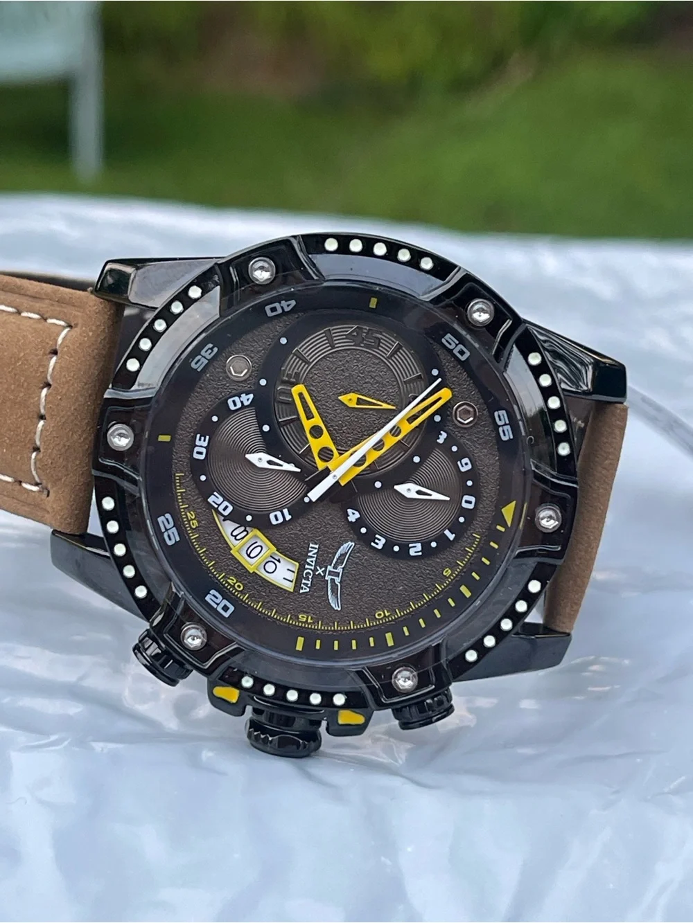 Invicta S1 Rally 1 by Invicta Men's Watch w/ Skeleton Dial - 50mm, Brown